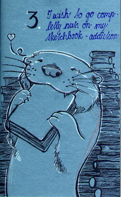 children's book otter advent calendar Christmas watercolour animals fantasy wishes cartoon