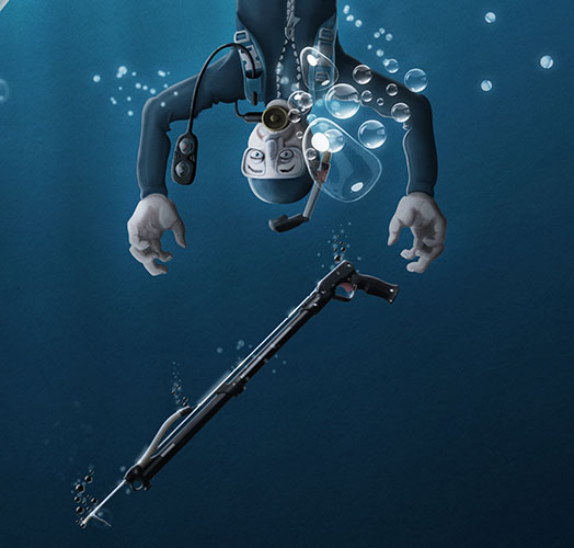 Sony Sony Xperia Z Sony Underwater Underwater cam piranha shark octopus take photo Fisherman diver