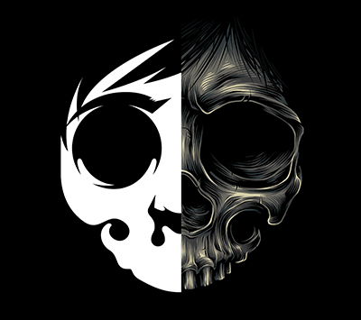 blackout brother skull artwork horror blackout photoshop Digital Art 