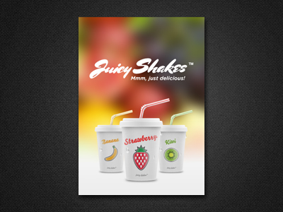 3D  website Webdesign  icon logo Corporate Identity flyer juicy shakes milkshake fruits drink
