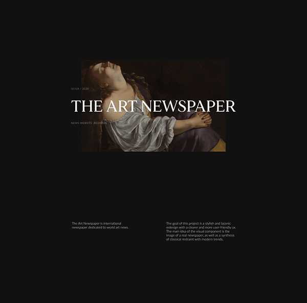 The Art Newspaper / News Website