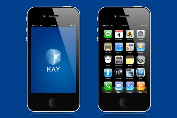 logo blue circular Technique Technology company Saudi KSA Kay icons iphone applications
