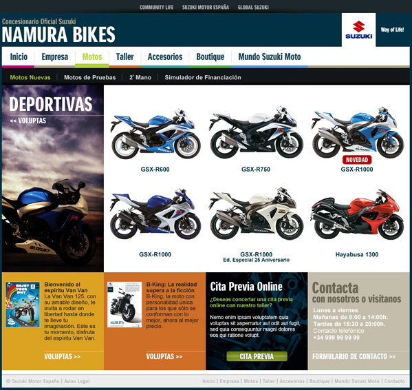 Suzuki Motor españa moto Bike namura gsxr concesionario oficial way of life motorbike hamamatsu