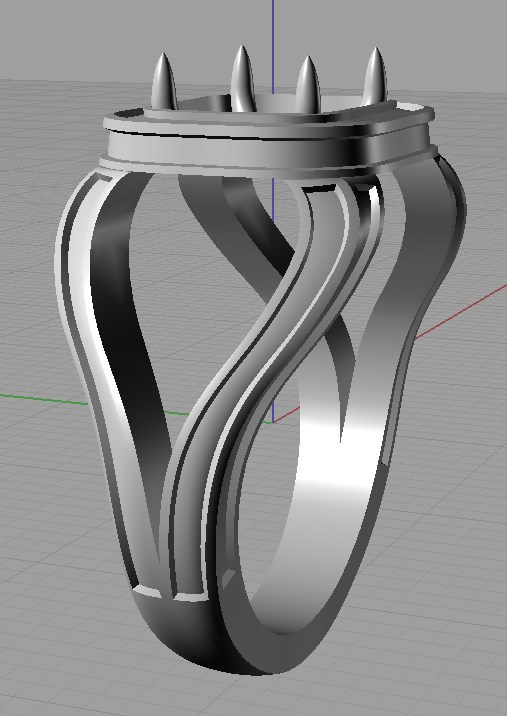 jewelry ring model modelling 3D