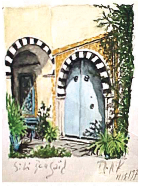 sketchbook sketch tunisia vernacular architecture