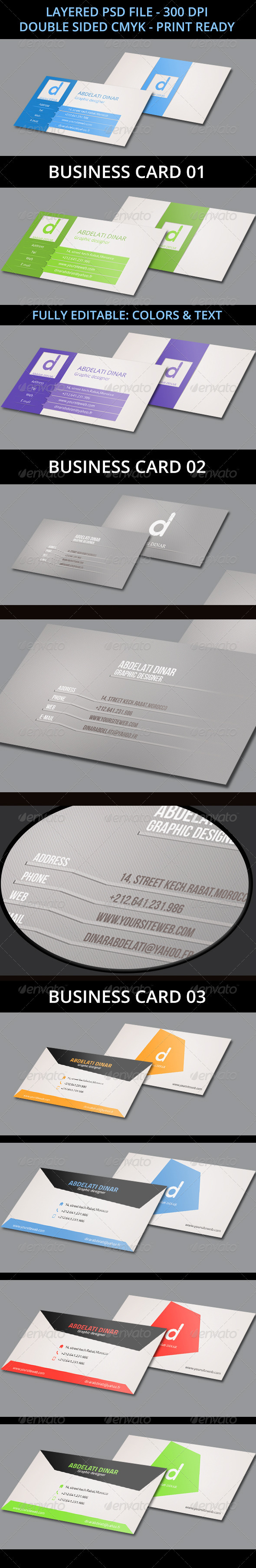 3 in 1 brand bundle business business card card clean clear corporate creative designer elegant modern personal print