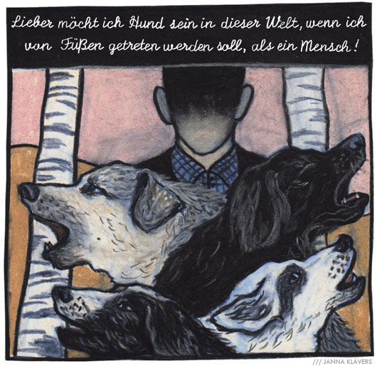 Heinrich von Kleist Michael Kohlhaas novella literature comic Transformation dogs goethe institut comics Metamorphosis