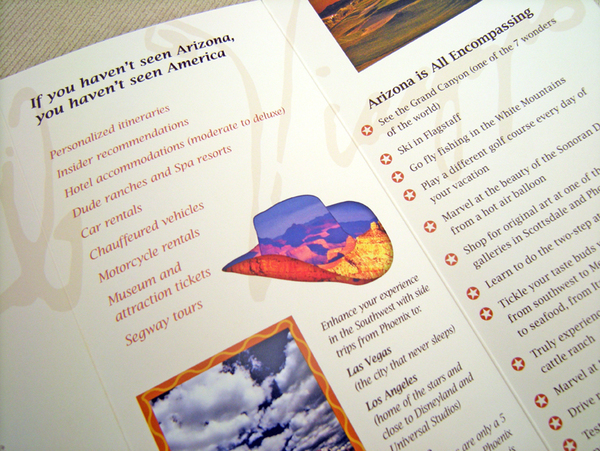 pocket folder trifold brochure Business Cards Travel & Tourism