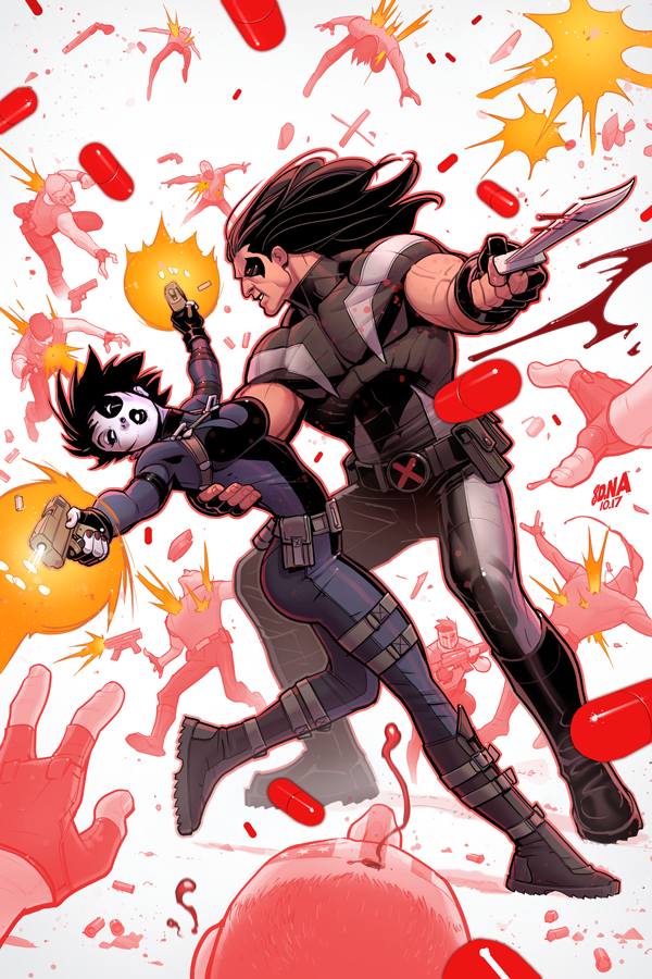 Xmen marvel marvel comics david nakayama cover Cover Art comic comic art Weapon X xmen gold