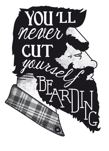 vintage screen print Bearding barber shop lumberjack dirty boy black and white workwear worker hard designer Illustrator