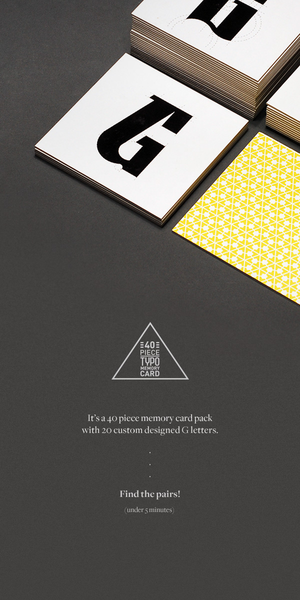 Memory card typo package yellow black and white