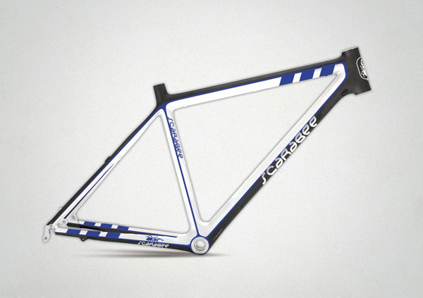 scarabee Bicycle wheel saddle frame logo Bike blue mountain bike