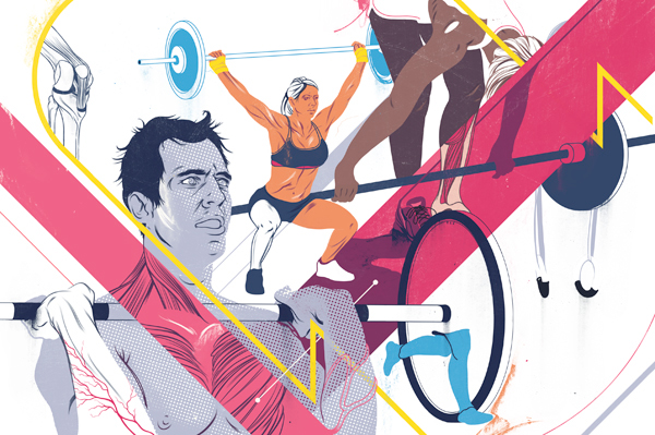 concept characters sports editorial