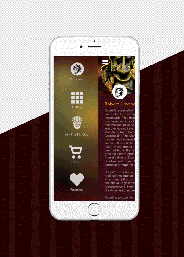 iphone app game portfolio development mobile Tiki gallery art XCode
