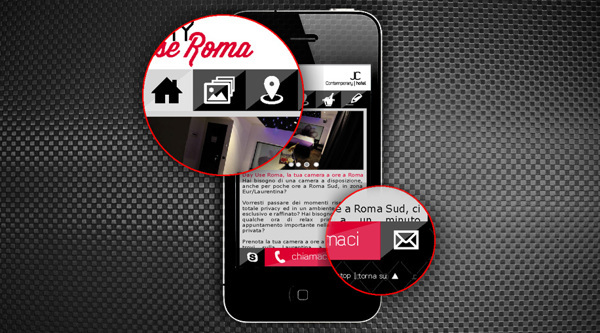 mobile icone hotel hotels site cellulare design black red