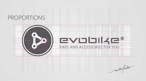 evobike Bike Bicycle cycle round chain cicle red stong Sporty logo re–design update peter molnar