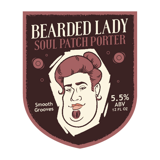 beer beard beardedlady brewery drink product