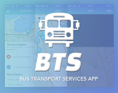 Bus transport Services app IOS7 app flat flatapp uiux
