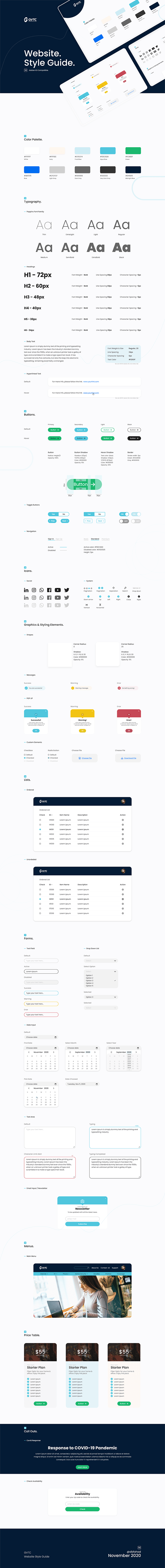 Website UI Style Guide