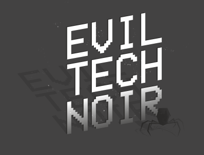 noir tech Technology dark vector vectorgraphics ILLUSTRATION  horror