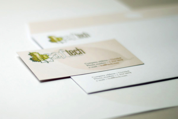 leaf garden Technology plants agriculture green brown wood letter paper business card envelope printed products