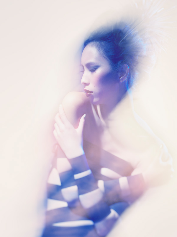 fashion editorial magazine  blur  colours effect