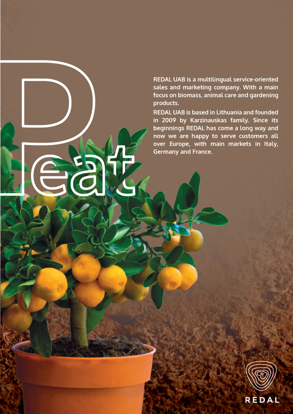 peat Substrates presenting redal catalog Advertising 