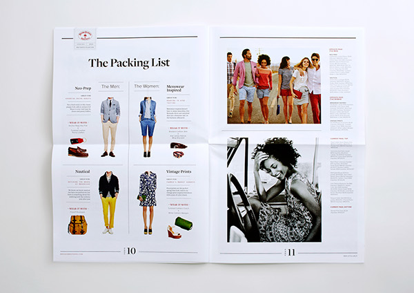 Brooks Brothers Red Fleece Red Fleece Newspaper newspaper print collateral fashion layout editorial Menswear FALL 2014