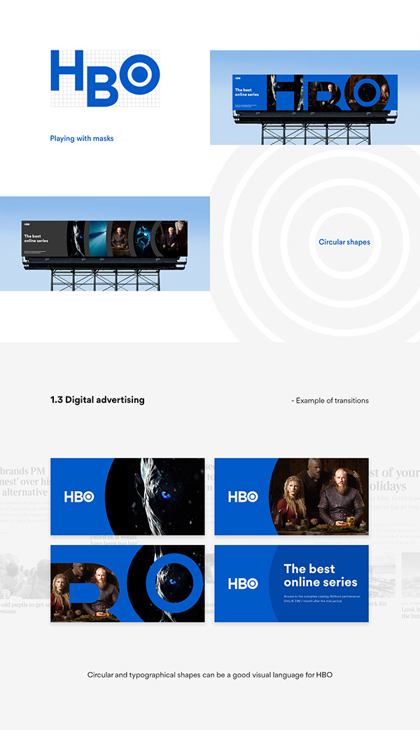 HBO new look - UI and brand