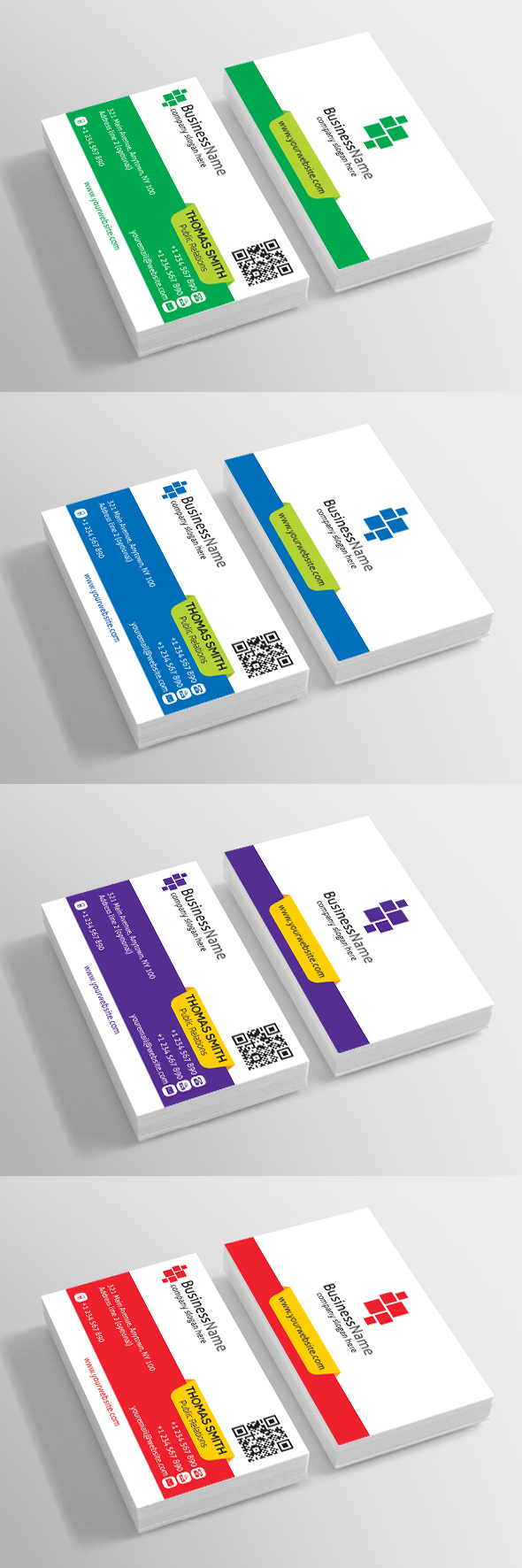 business card CMYK corporate creative design graphic horizontal modern photoshop psd template