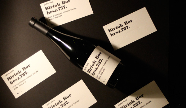 wine wine label Wine Packaging Cégér hrsz. 737 label design letterpress letterpress printing package Birtok bor kőmíves