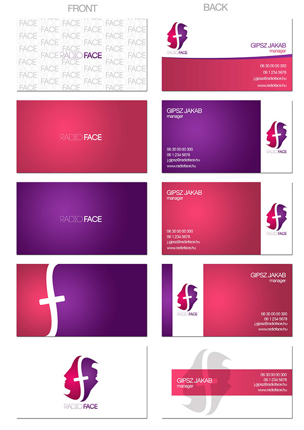 Radio face brand design graphic