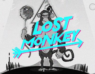 monkey lost lettering OVNI Space  vintage anchor pantone wacom cactus