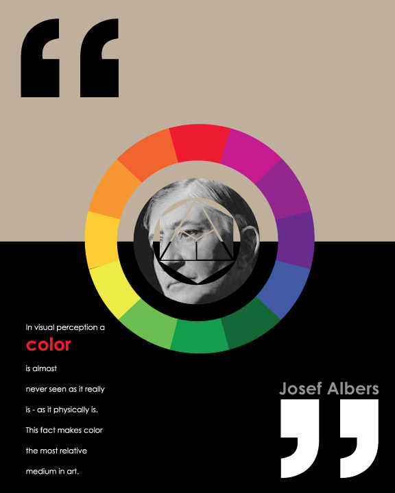 Poster Design color theory josef albers type design