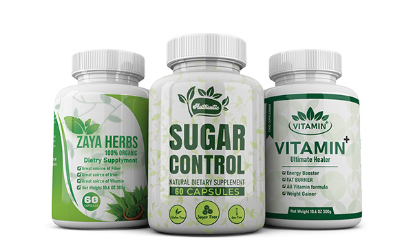 Herbal Supplement Label & Packaging Design