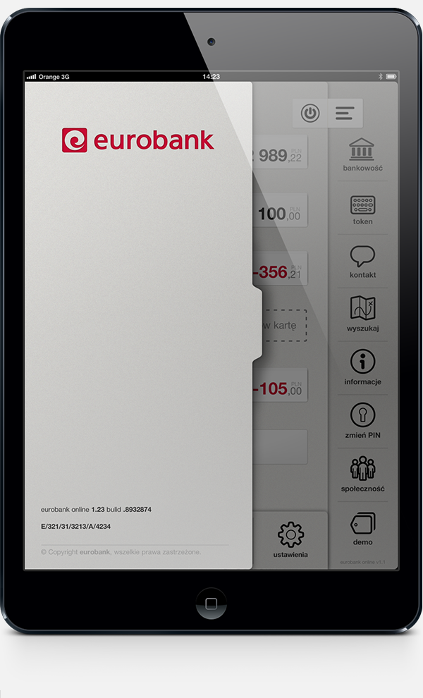 Bank eurobank banking app application ios iphone android iPad tablet Work 