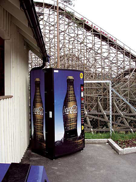 coca cola vending machine bottle photo manipulation digital AMUSEMENT Park tusenfryd