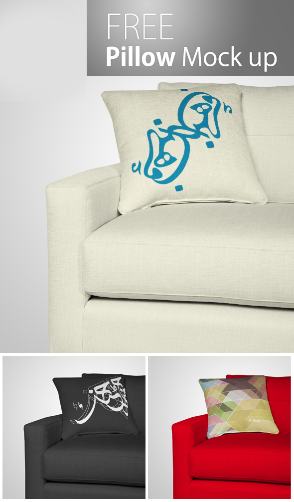 design home Interior logo mock up mock-up Mockup photoshop pillow presentation print professional textile free psd