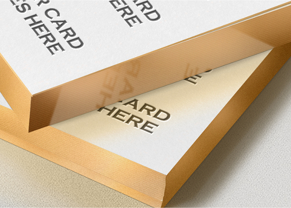 mock-up Mockup photoshop card identity showcase letterpress logo free psd