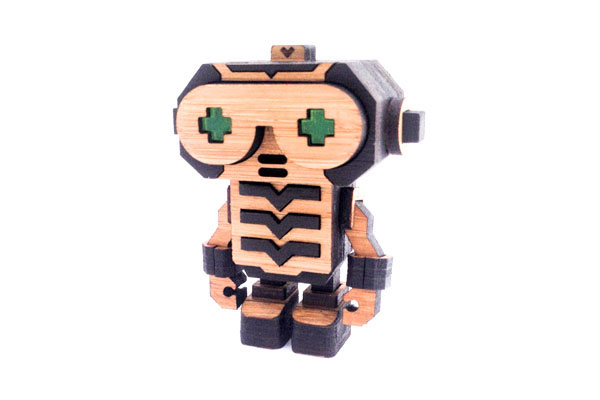 toy robot Character design wood wooden bamboo