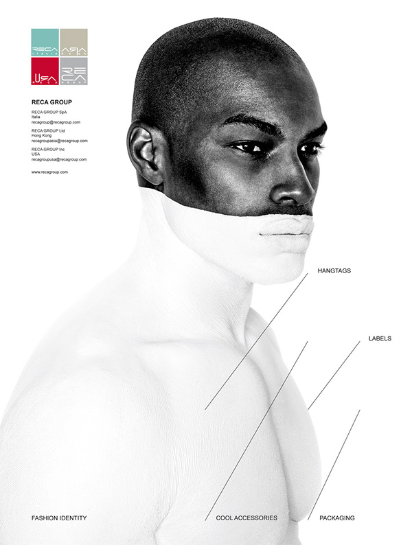 black and white Tyson fashion identity body painting