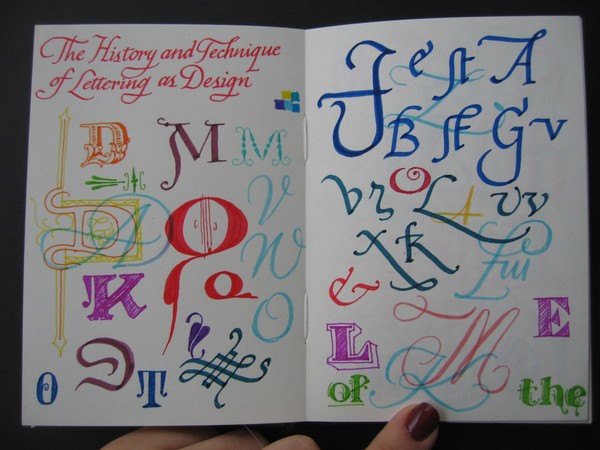 lettering sketchbook process