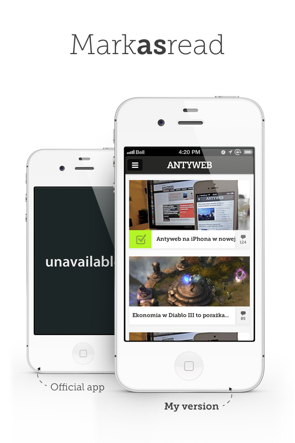 antyweb Technology IT startups mobile ios iphone redesign unofficial app application clean clear White nice