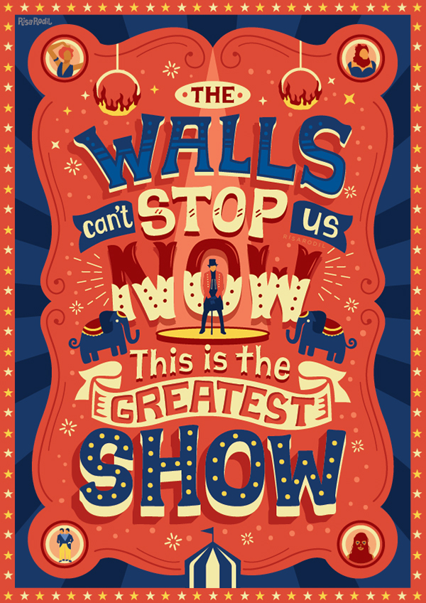 The Greatest Showman Lyric Posters