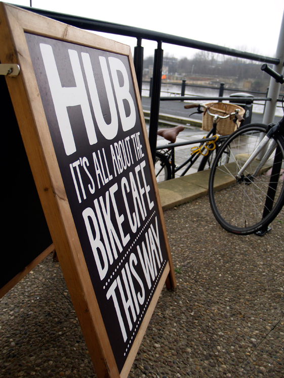 cycle cafe typographic muro buro Brand Development cycle hub