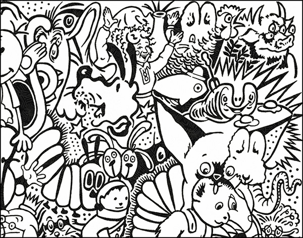 Coloring Page For Literacy