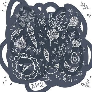30daysofillustration 30 days challenge digital doodling doodle vector art Ethnic floral Plant ornament ornate Herb herbal
