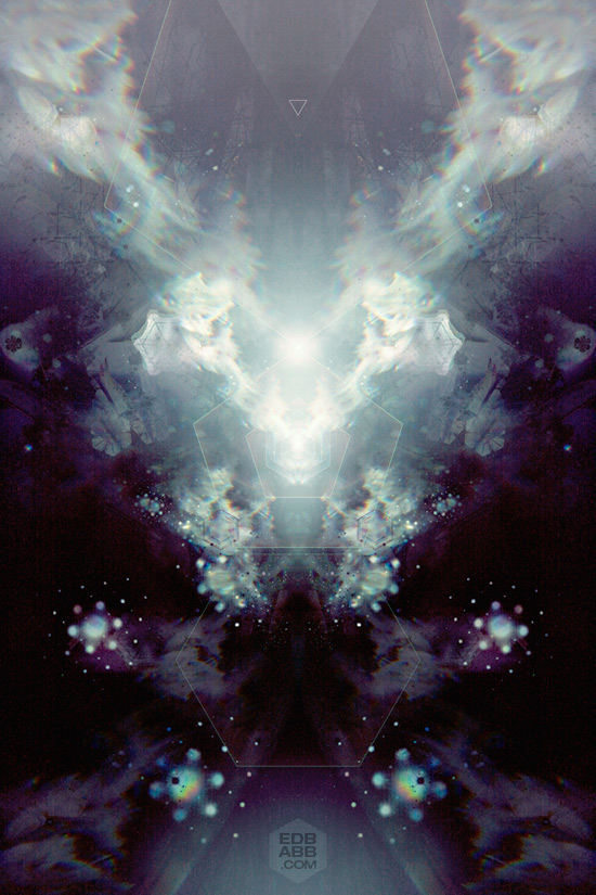 mixed media series psychedelic ayahuasca mind spirit open heart colour symmetry