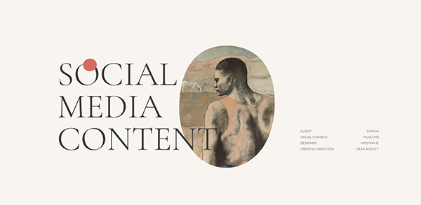 Social Media Content for Digital Art Platform