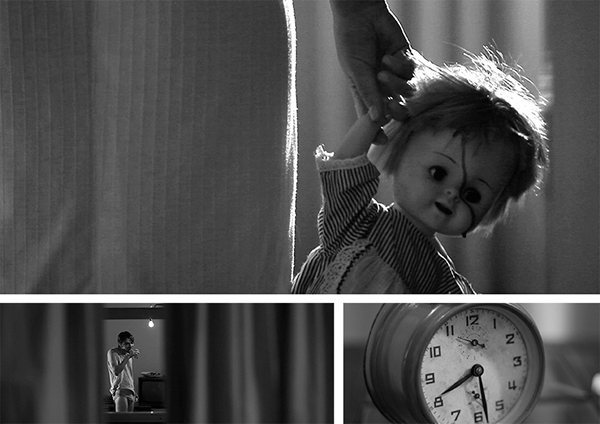 Kassandra short movie horror black and white Scary doll